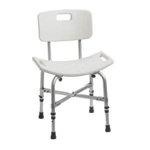 Silla de ducha bariátrica con soporte en cruz Drive